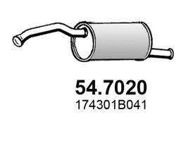 ASSO 547020 Глушник вихлопних газів кінцевий