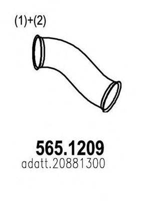 ASSO 5651209 Труба вихлопного газу