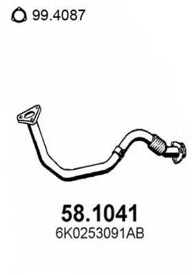 VW 6K0253091P Труба вихлопного газу