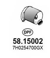 ASSO 5815002 Саджовий/частковий фільтр, система вихлопу ОГ