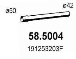 ASSO 585004 Труба вихлопного газу