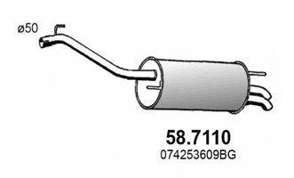 ASSO 587110 Глушник вихлопних газів кінцевий
