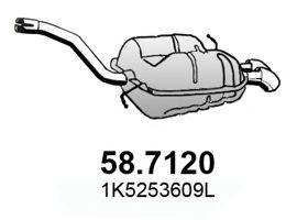 ASSO 587120 Глушник вихлопних газів кінцевий