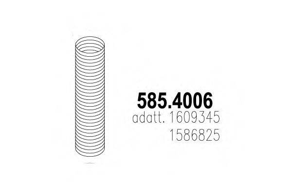 ASSO 5854006 Гофрована труба, вихлопна система