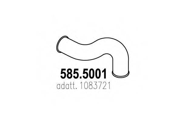 ASSO 5855001 Труба вихлопного газу