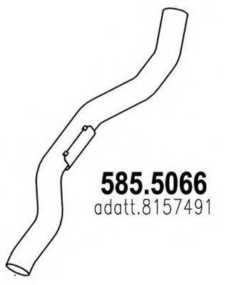 ASSO 5855066 Труба вихлопного газу