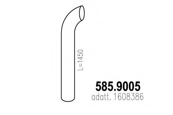 ASSO 5859005 Труба вихлопного газу