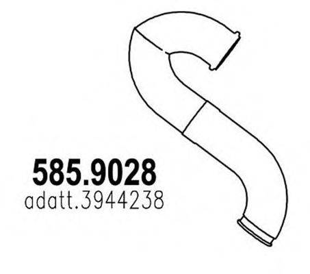 ASSO 5859028 Труба вихлопного газу