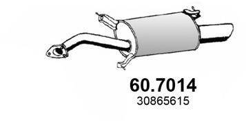 ASSO 607014 Глушник вихлопних газів кінцевий