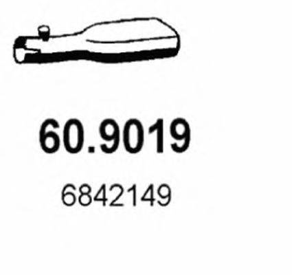 ASSO 609019 Труба вихлопного газу