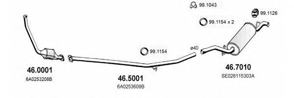 ASSO ART2350 Система випуску ОГ