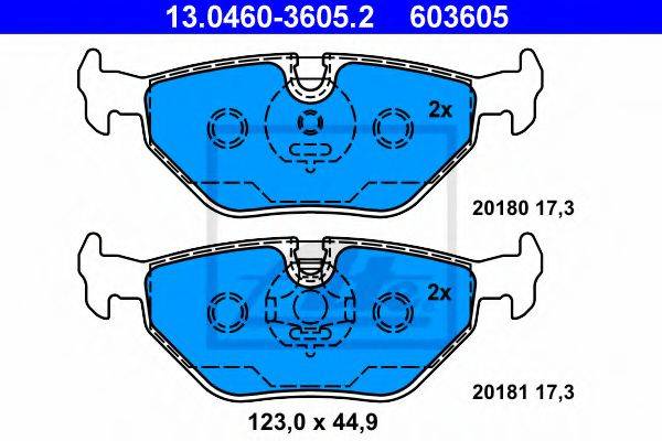 ROVER SFP100520 Комплект гальмівних колодок, дискове гальмо