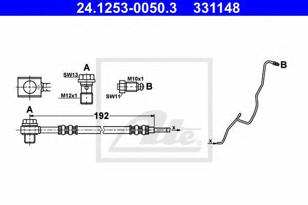 VAG 6Q0 611 763 K Гальмівний шланг