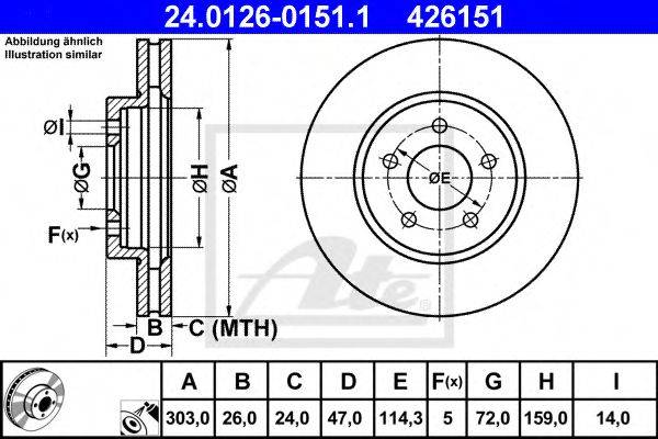 FORD 5L84-1032-AC гальмівний диск