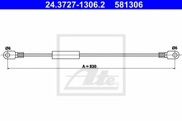 ATE 581306 Трос, стоянкова гальмівна система