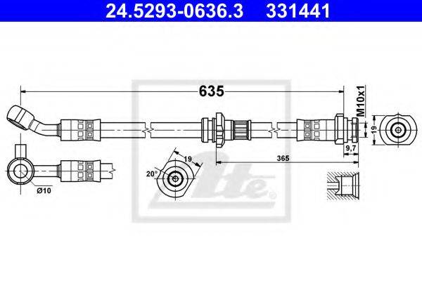 LPR 6T48508 Гальмівний шланг