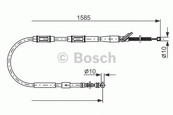 BOSCH 1987477413 Трос, стоянкова гальмівна система