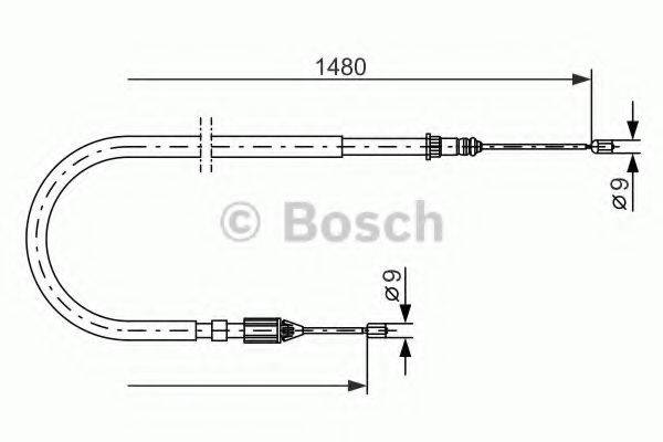 BOSCH BC515 Трос, стоянкова гальмівна система