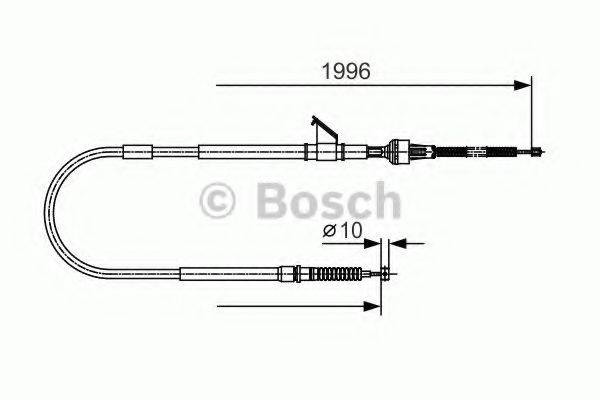 BOSCH 1987482068 Трос, стоянкова гальмівна система
