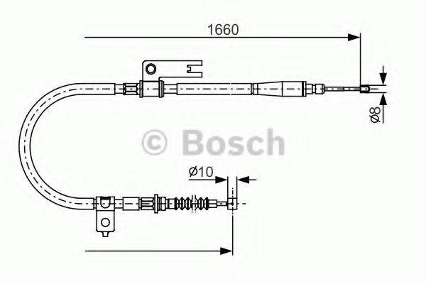 BOSCH 1987482153 Трос, стоянкова гальмівна система