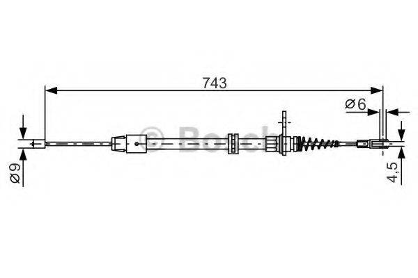 MERCEDES-BENZ A 212 420 13 85 Трос, стоянкова гальмівна система