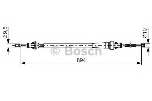 BOSCH 1987482365 Трос, стоянкова гальмівна система