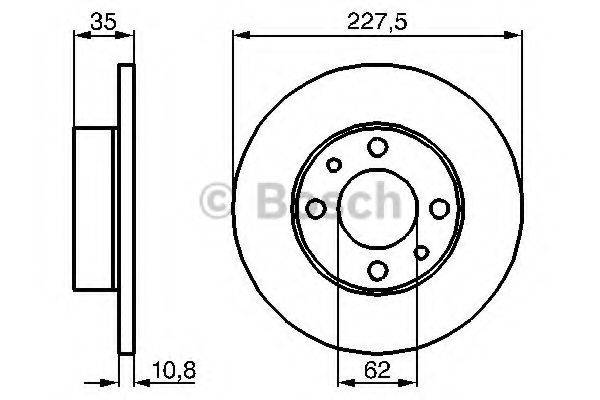 FIAT 16500253 гальмівний диск