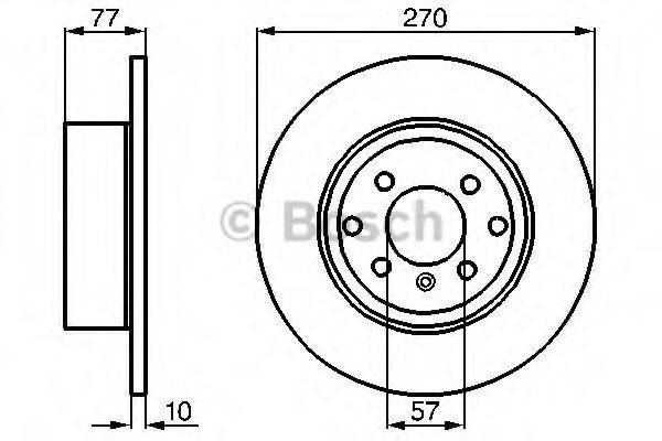 LUCAS ELECTRICAL DF2663 гальмівний диск