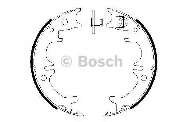 BOSCH 0986487680 Комплект гальмівних колодок, стоянкова гальмівна система