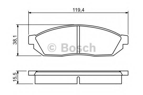 CHEVROLET 91 144 333 Комплект гальмівних колодок, дискове гальмо