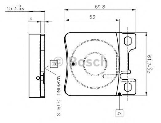 MERCEDES-BENZ 342 030 20 37 Комплект гальмівних колодок, дискове гальмо