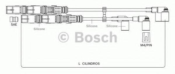BOSCH F00099C078 Комплект дротів запалювання