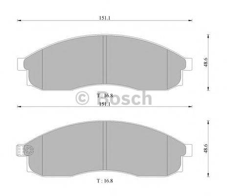 HITACHI NDP-272C Комплект гальмівних колодок, дискове гальмо
