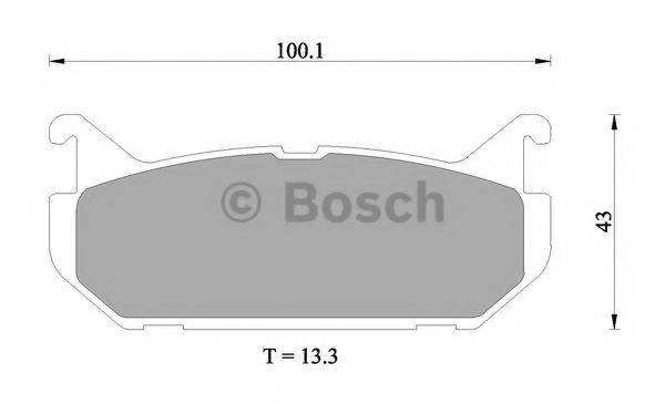BOSCH DB1254 Комплект гальмівних колодок, дискове гальмо