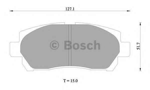 TOYOTA 04465BZ100 Комплект гальмівних колодок, дискове гальмо