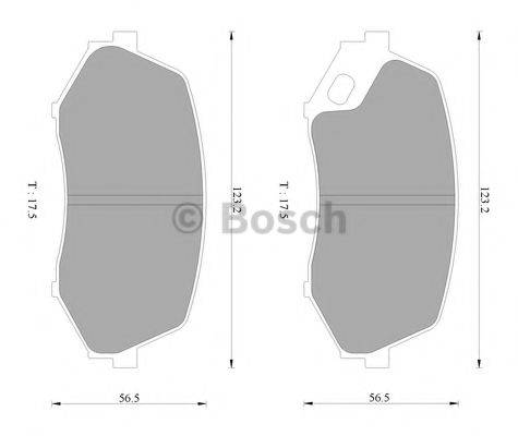 BOSCH BP2368 Комплект гальмівних колодок, дискове гальмо