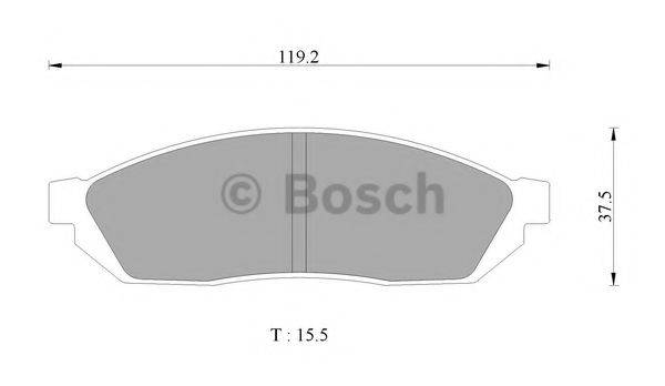 BOSCH BP3038 Комплект гальмівних колодок, дискове гальмо