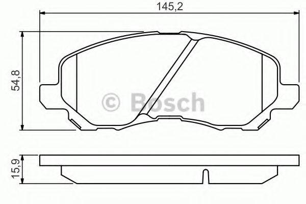 CHRYSLER V1015576AA Комплект гальмівних колодок, дискове гальмо