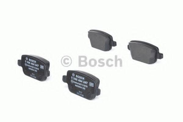 BOSCH 0986494247 Комплект гальмівних колодок, дискове гальмо