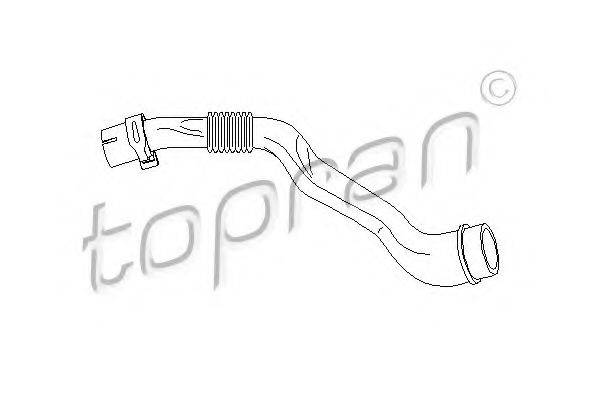 TOPRAN 111127 Шланг, повітровідведення кришки головки циліндра