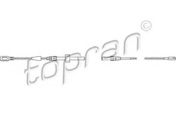 TOPRAN 109813 Трос, стоянкова гальмівна система