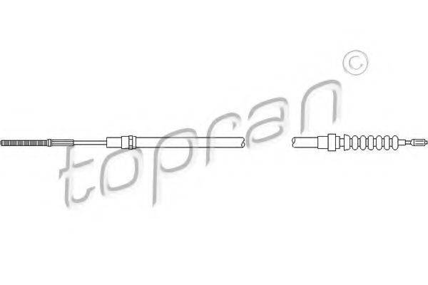 TOPRAN 103521 Трос, стоянкова гальмівна система