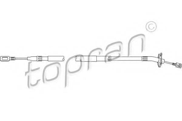 TOPRAN 109809 Трос, стоянкова гальмівна система