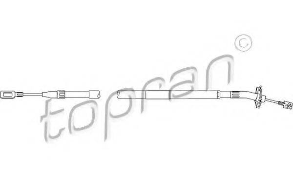 TOPRAN 109811 Трос, стоянкова гальмівна система