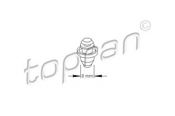 TOPRAN 111489 Затискач, молдинг / захисна накладка