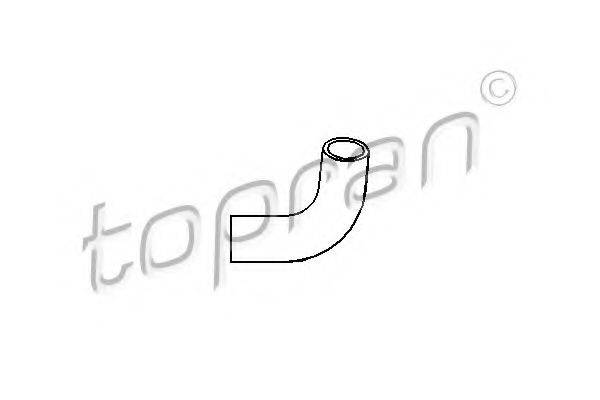 TOPRAN 206038 Шланг, вентиляція картера