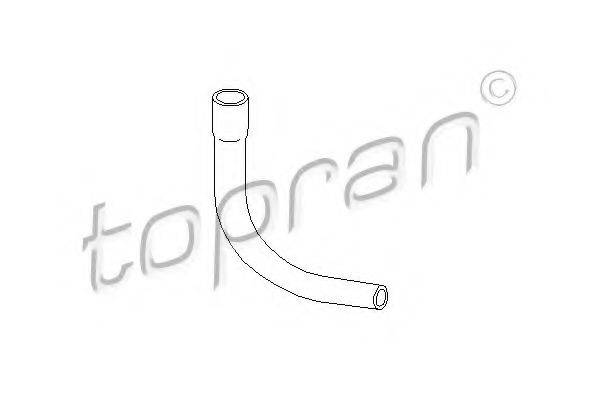 TOPRAN 206557 Шланг, повітровідведення кришки головки циліндра