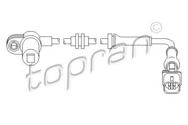 TOPRAN 207450 Датчик, частота обертання колеса