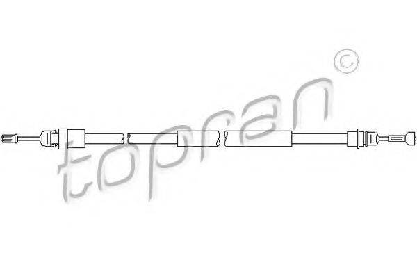 TOPRAN 207369 Трос, стоянкова гальмівна система