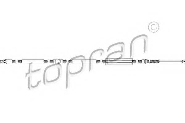 CAUTEX 088101 Комплект тросів, стоянкова гальмівна система